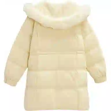 爱依服 翻领合身长袖羽绒服 女款 鹅黄