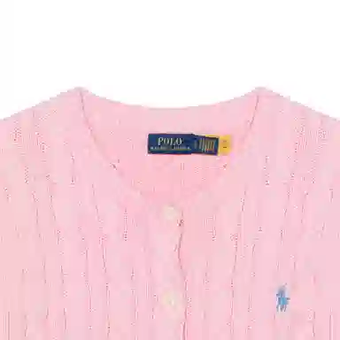 Polo Ralph Lauren Cable-Knit Cardigan Pink
