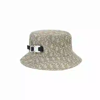 Dior Logo Bucket Hat Grey