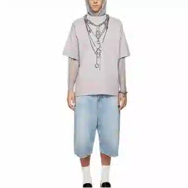 Acne Studios Denim Shorts Light Blue