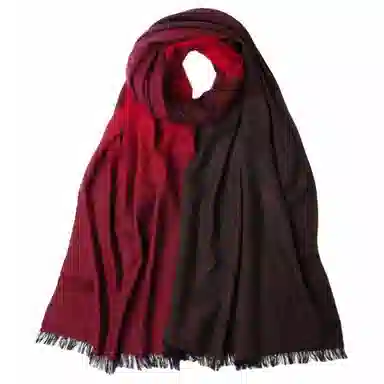 红豆 保暖加厚 羊毛 绒线围巾 女款