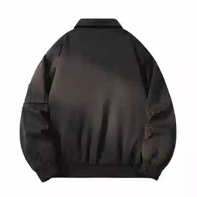 敦煌博物馆 美式机能风简约字母万针刺绣复古百搭大码宽松休闲翻领长袖夹克外套 男女同款