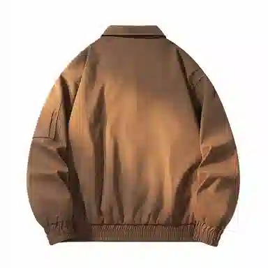 敦煌博物馆 美式机能风简约字母万针刺绣复古百搭大码宽松休闲翻领长袖夹克外套 男女同款