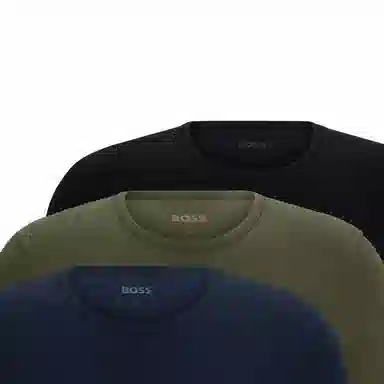 HUGO BOSS FW23 Three-Pack Of Branded Underwear T-Shirts In Cotton Jersey T 3