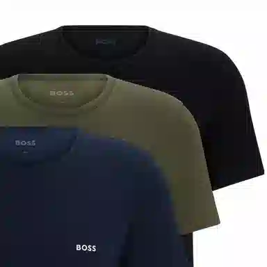 HUGO BOSS FW23 Three-Pack Of Branded Underwear T-Shirts In Cotton Jersey T 3