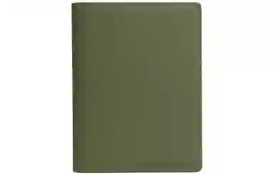 妙迪 小众设计国风熊猫护照夹 牛皮 证件保护套多功能长款钱包钱夹卡包 常规 女款 青绿色