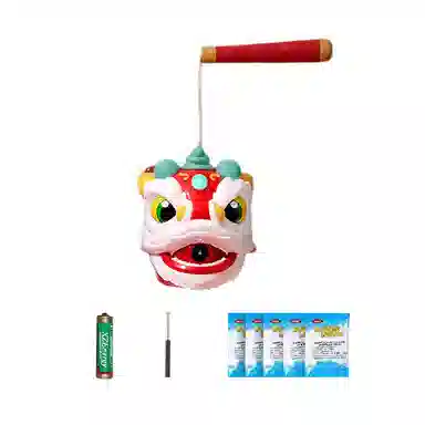 乐乐鱼 手持醒舞狮电动 泡泡机