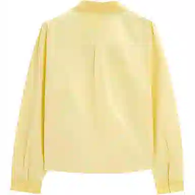 爱依服 纯色翻领简约长袖衬衫 女款 黄