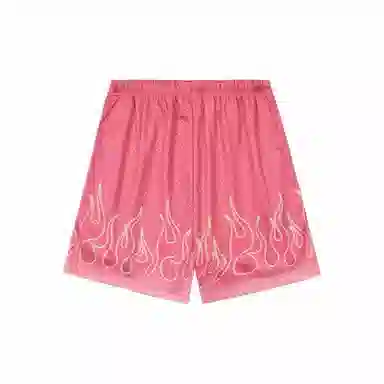Snowday x MEDM Flame Mesh Shorts Pink