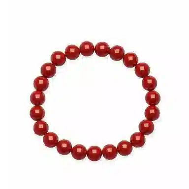 中鑫珠宝 高含量满本命红转运珠 朱砂 玉石手串 女款