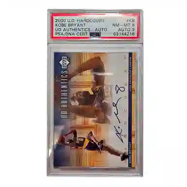 UPPER DECK 2000 U.D. HARDCOURT kobe Bryant PSA9