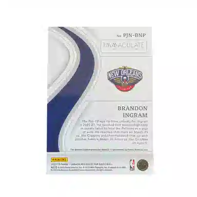 PANINI 2022-23Immaculate 1114 Patch