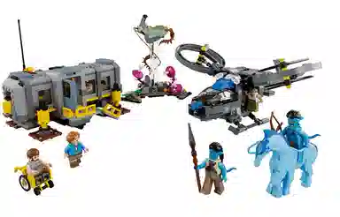 LEGO 75573 Floating Mountain Location 26 with RDA Samson Transport Plane