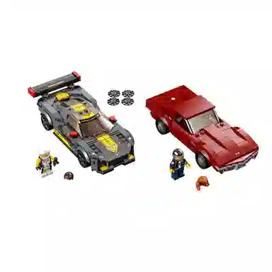 LEGO CHEVROLET Corvette C8.R Race Car and 1968 Chevrolet Corvette 76903