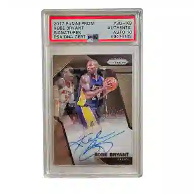 PANINI 2017-18 PRIZM Kobe Bryant Signatures PSA10