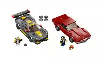 LEGO CHEVROLET Corvette C8.R Race Car and 1968 Chevrolet Corvette 76903