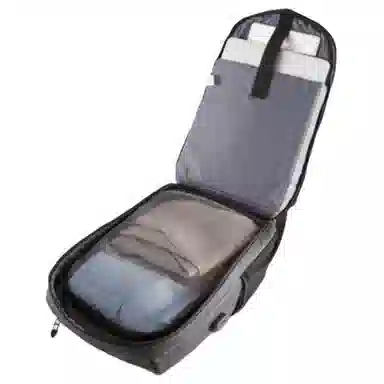 维多利亚旅行者 大容量多功能 复合材料 双肩包 男款 黑色