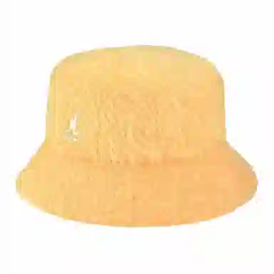 Kangol Classic Logo Bucket Hat Yellow