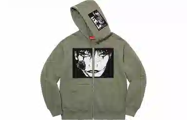 Supreme x The Crow Zip Up Hooded Sweatshirt