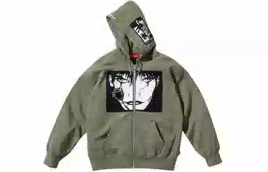 Supreme x The Crow Zip Up Hooded Sweatshirt