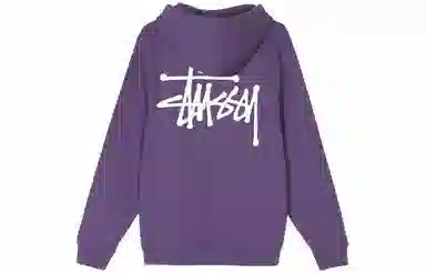 Stussy Logo Pullover Hoodie Black