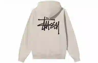 Stussy Logo Pullover Hoodie Black