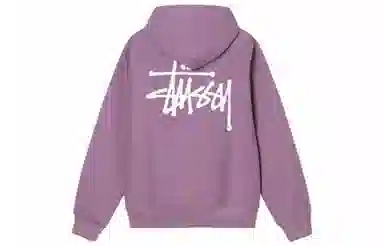 Stussy Logo Pullover Hoodie Black