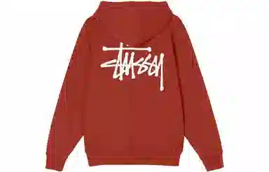 Stussy Logo Pullover Hoodie Black