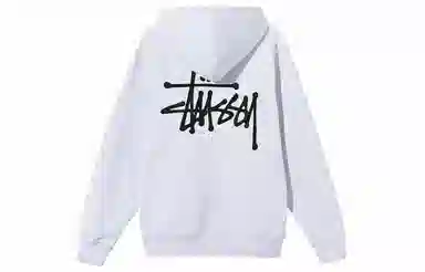 Stussy Logo Pullover Hoodie Black