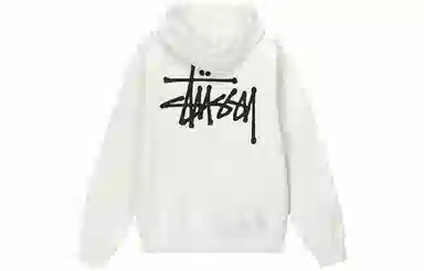 Stussy Logo Pullover Hoodie Black