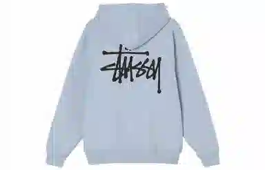Stussy Logo Pullover Hoodie Black