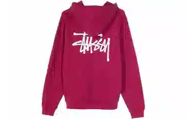 Stussy Logo Pullover Hoodie Black