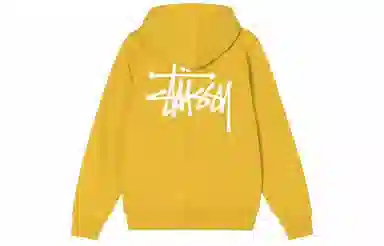 Stussy Logo Pullover Hoodie Black
