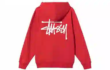 Stussy Logo Pullover Hoodie Black