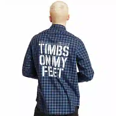 Timberland Plaid Letter Print Shirt