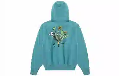 Champion US Life Logo Zip Floral Sweatshirt