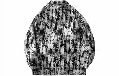 敦煌博物馆 美式高街水墨扎染防风保暖翻领休闲百搭夹克外套 男女同款