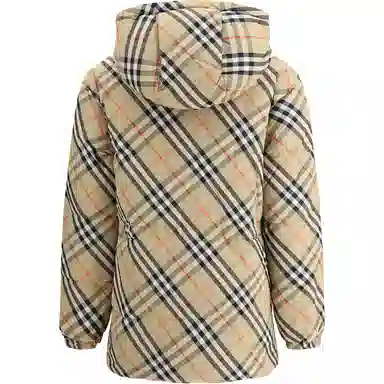 Burberry Check Reversible Hoodie Jacket