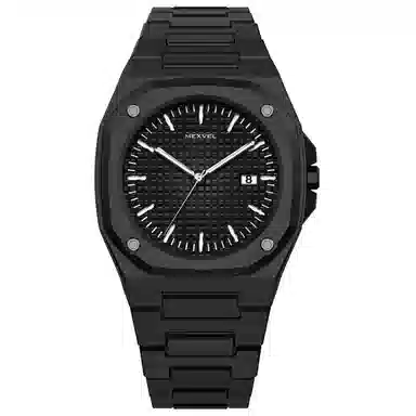 MEXVEL Black Octagon Watch