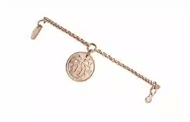 Hermes Ex-Libris Classic Equestrian Necklace Rose Gold 18K