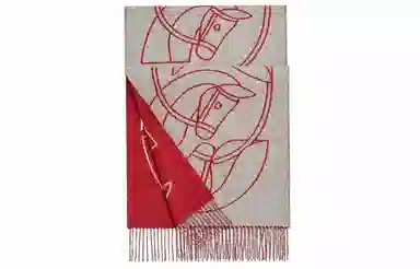 Hermes Scarf Red
