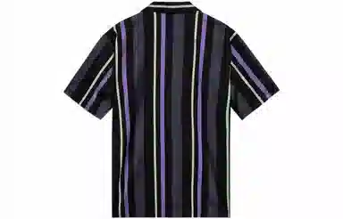 LiNing Striped Cotton Relaxed Shirt Black