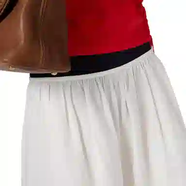 Miu Miu Lace Trim Button Dress White