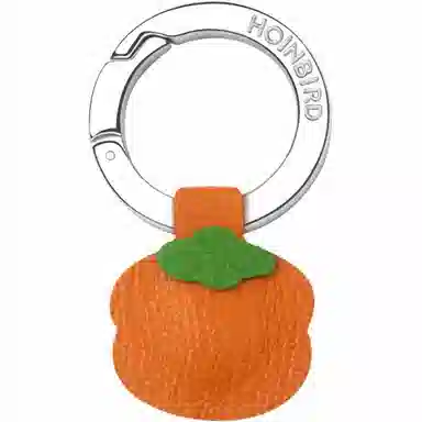 后鸟 【柿柿如意】迷你柿子可爱真皮手工包包挂饰吊饰呆萌小众个性优雅高级感轻奢原创小清新文艺简约新中式 羊皮 挂件 男女同款情侣款