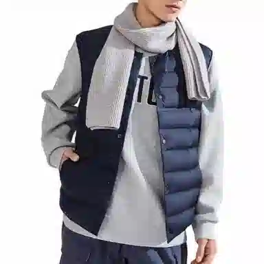 乔丹 男子训练 运动轻薄保暖马甲 男款 新星蓝