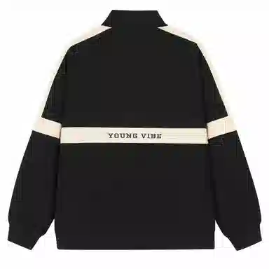 S.view Retro Colorblock Embroidered Corduroy Pullover