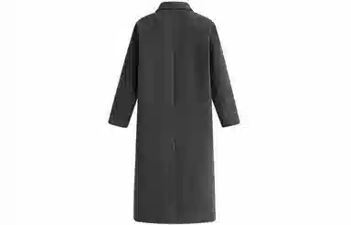 英伦轻熟风经典简约纯色双排扣外套休闲宽松百搭痞帅中长款通勤风衣 男女同款