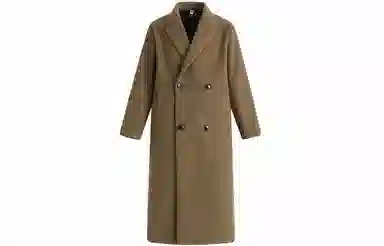 英伦轻熟风经典简约纯色双排扣外套休闲宽松百搭痞帅中长款通勤风衣 男女同款