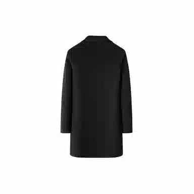 经典纯色简约百搭含羊毛舒适保暖御寒西装领毛呢羊毛外套大衣 男款