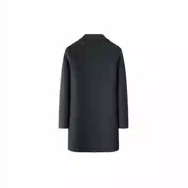 经典纯色简约百搭含羊毛舒适保暖御寒西装领毛呢羊毛外套大衣 男款